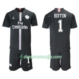 Paris Saint Germain Dres Buffon 1 Jodan Crna Dječji Treći 2018/19 Kratkih Rukava